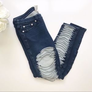 True Religion | Casey Distressed Skinny Jeans 30